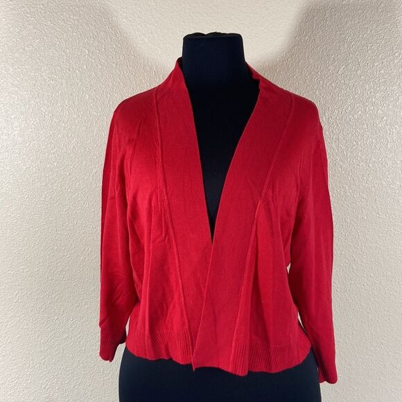 PERCEPTIONS WOMAN SWEATER BOLERO SIZE 16W NEW - Picture 2 of 9